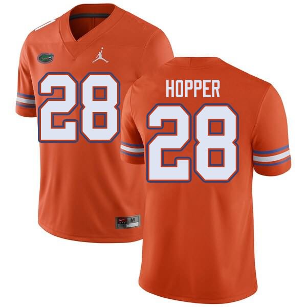 NCAA Florida Gators Ty'Ron Hopper Men's #28 Jordan Brand Orange Stitched Authentic College Football Jersey RKL7164UV